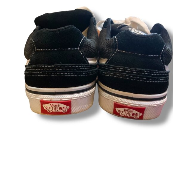 Vans Ward Low Top Black & White Suede/Canvas Sneakers Mens Size 8.5 - Picture 6 of 10